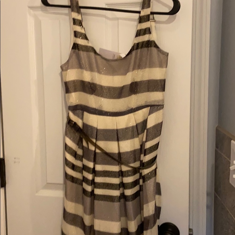 Black white and gray dress from BCBG
